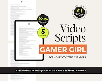 Gamer Girl Roleplay JOI Scripts for OnlyFans – Video Scripts for Adult Content Creators, ManyVids Ideas
