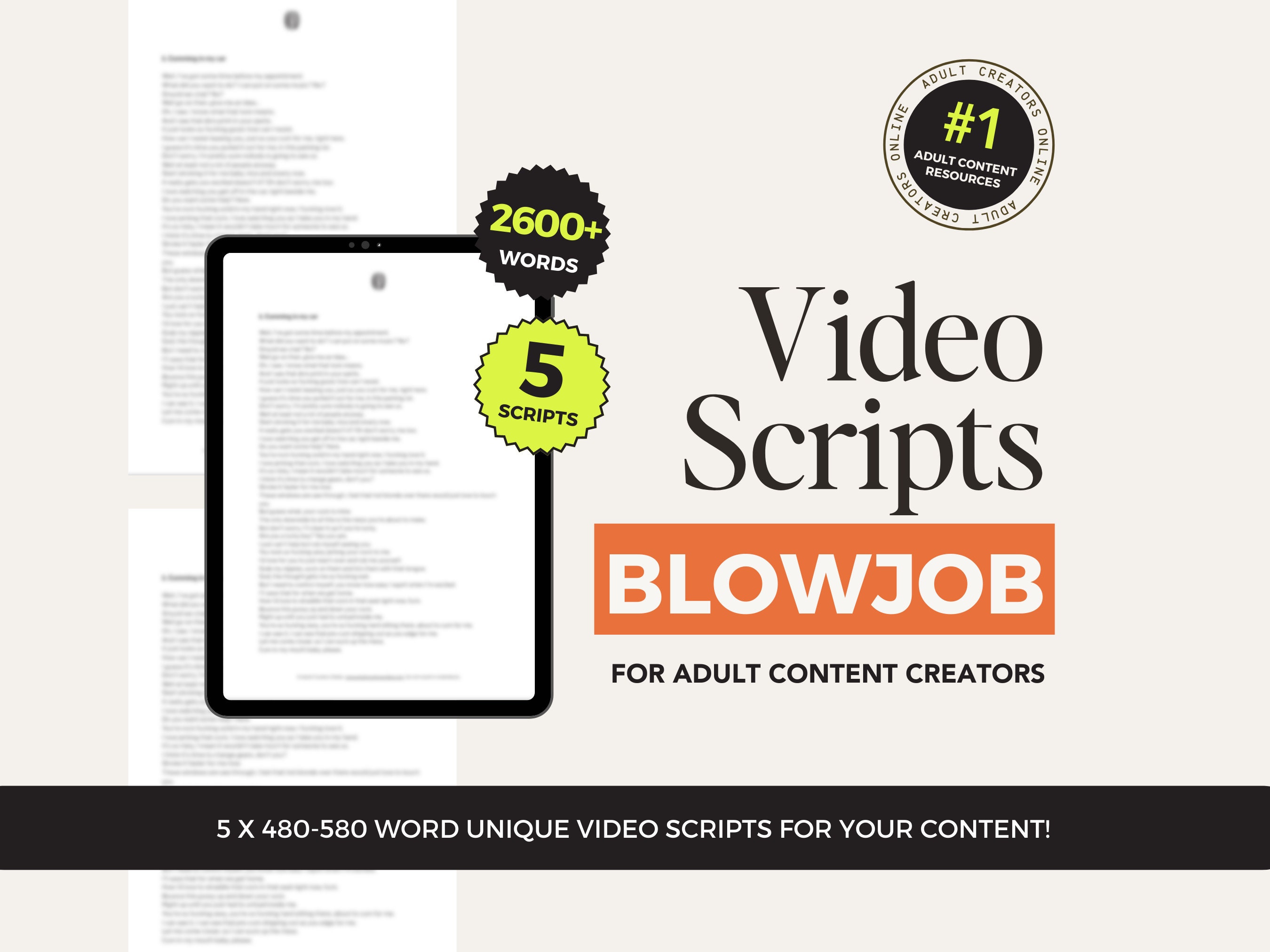 Blowjob JOI Video Scripts for OnlyFans – ManyVids Ideas for Camgirls