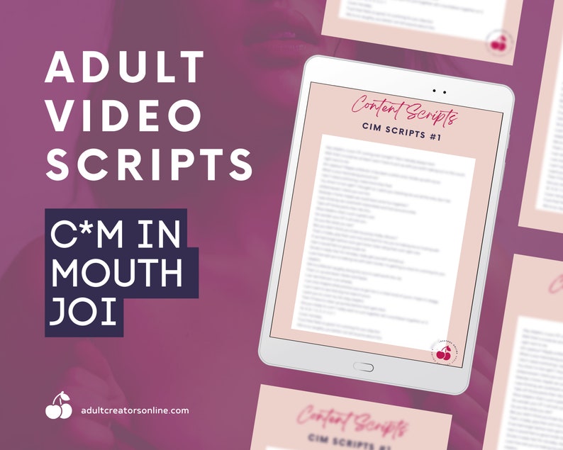 Adult C*m In Mouth Video Scripts  | Adult Industry Video Scripts  | Onlyfans JOI Scripts | Twitch Camgirl Snapchat Fansly Scripts 