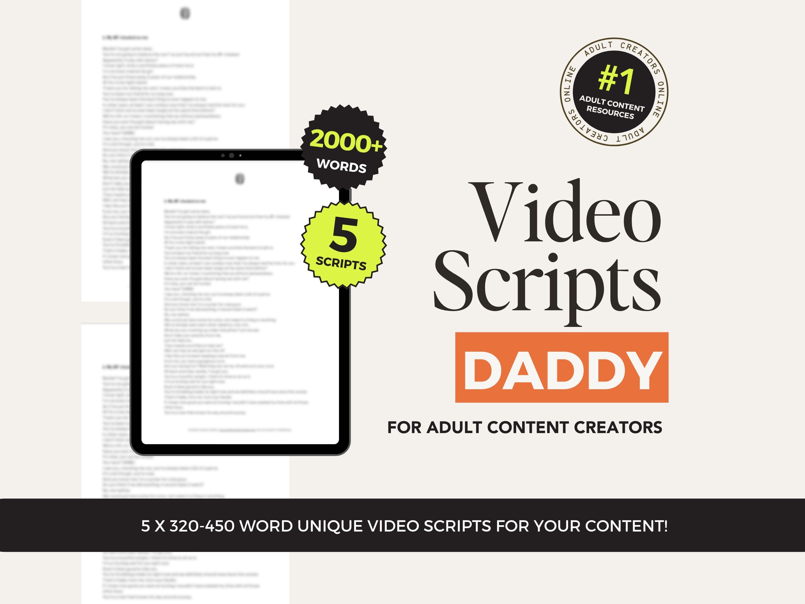 Daddy Roleplay JOI Scripts for OnlyFans – Video Scripts for Adult Content Creators, ManyVids Ideas