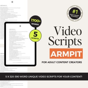 Armpit Fetish JOI Scripts for Onlyfans, Video Scripts for Adult Content Creators, Manyvids Ideas for Camgirls