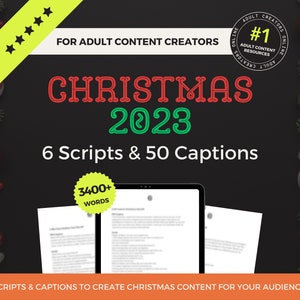 Christmas 2023 Bundle, JOI Script Bundle, Onlyfans Holiday Ideas, Onlyfans Games, PPV Caption Templates, Captions for OF