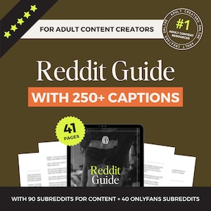 Onlyfans Reddit Guide For Adult Sellers | Reddit for Onlyfans | Twitch Camgirl Snapchat Fansly Reddit