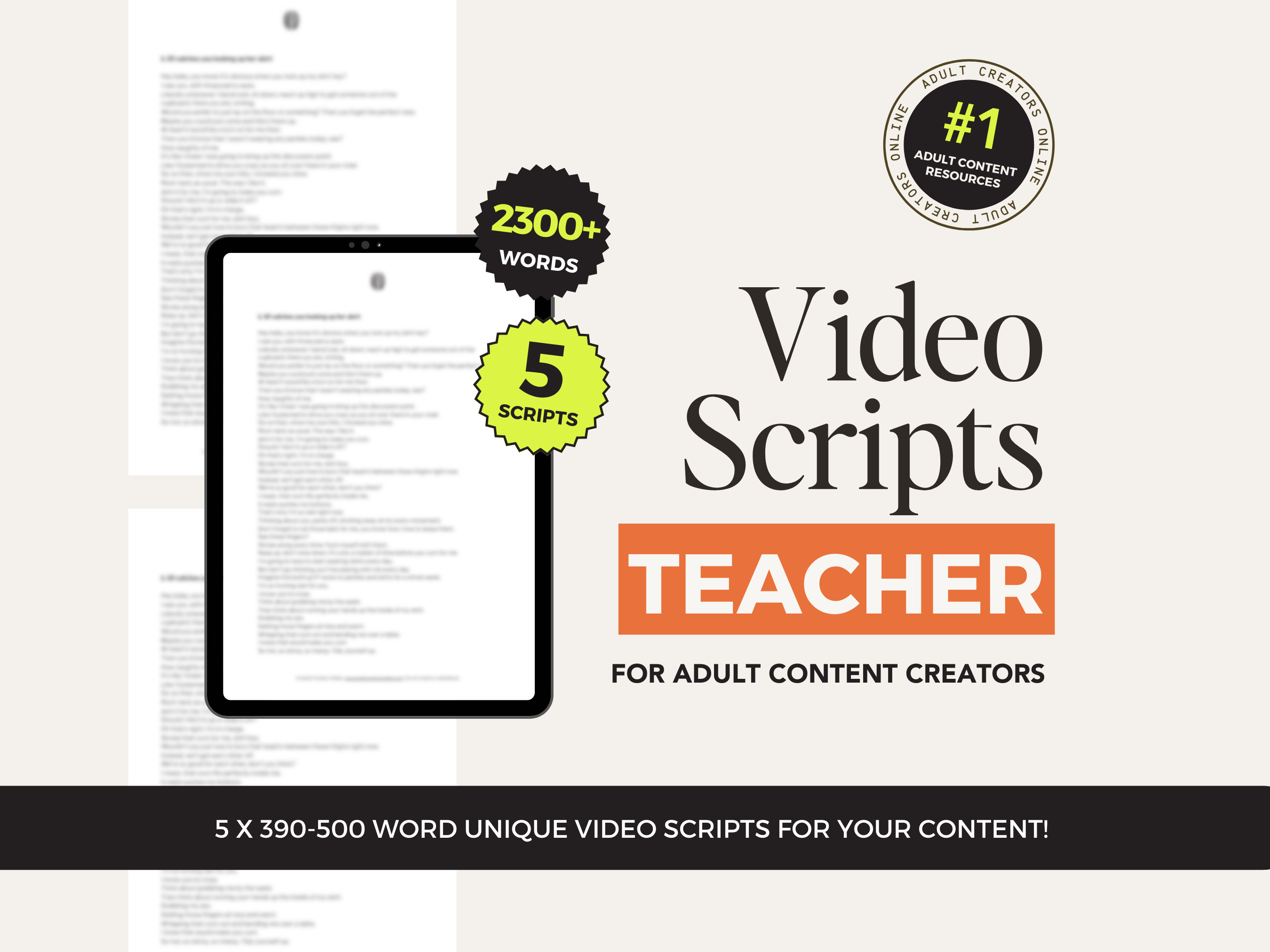 Teacher Roleplay JOI Scripts for OnlyFans – Video Scripts for Adult Creators, ManyVids Ideas