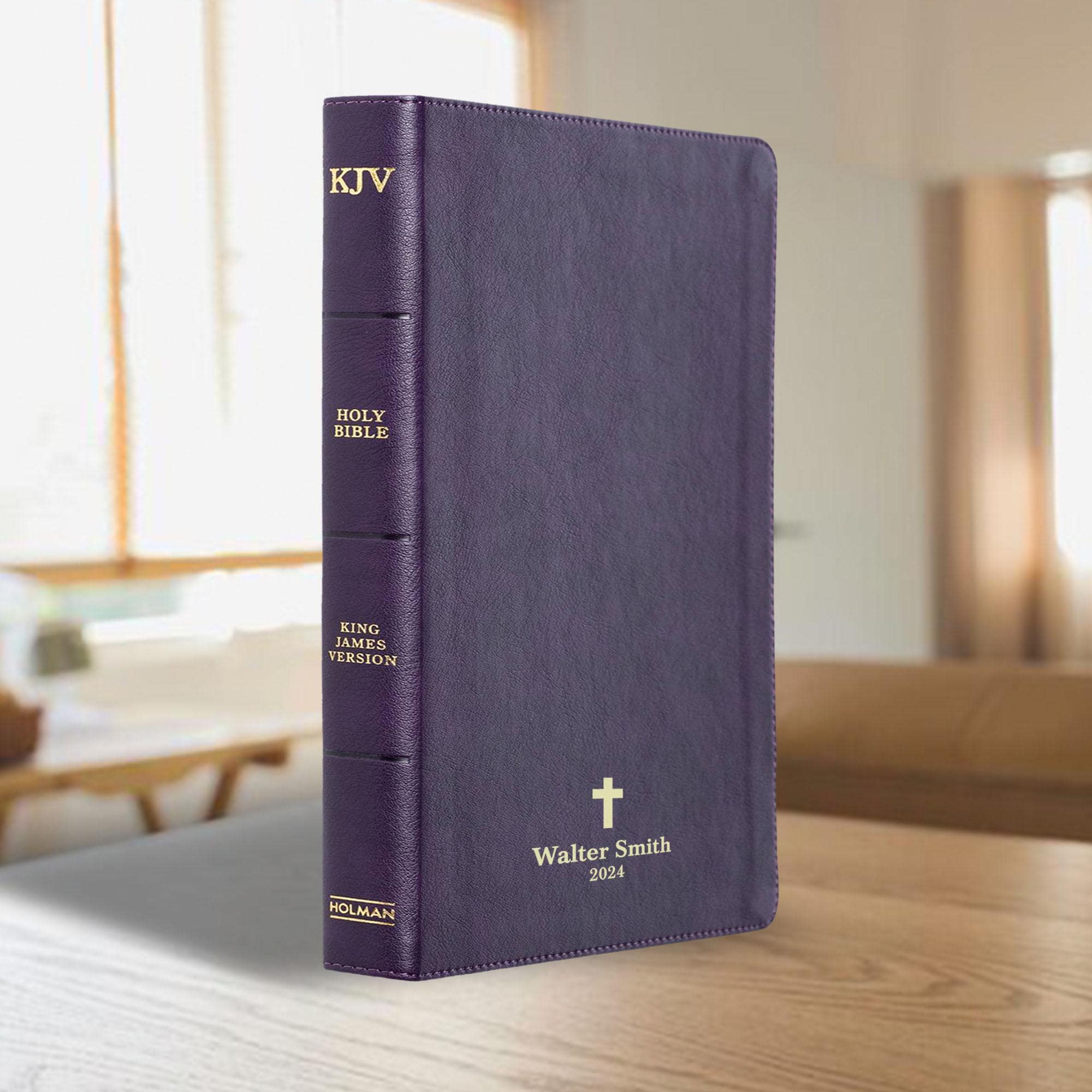 Personalized KJV Bible King James Version - Large Print Thinline Bible ...