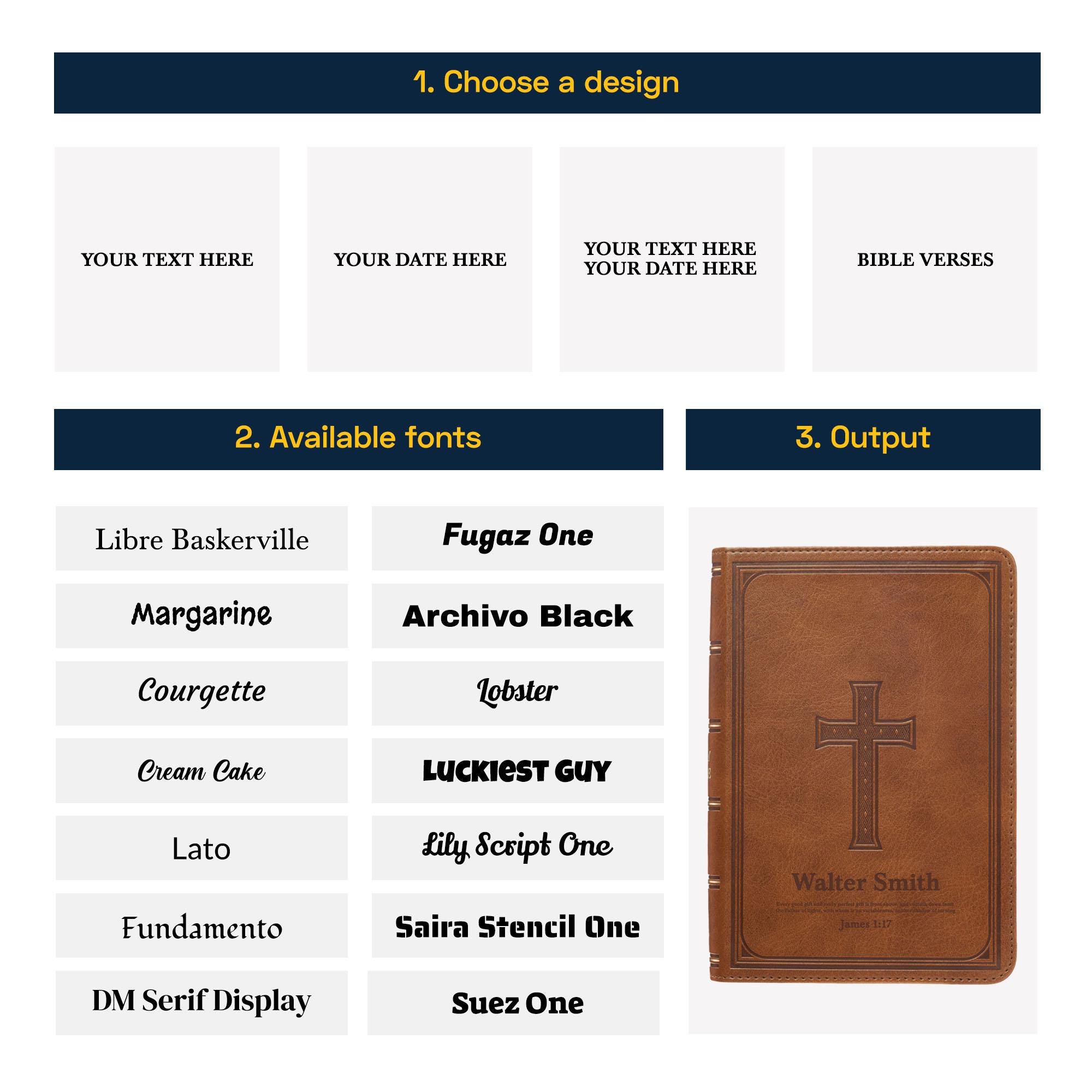 Personalized KJV Bible King James Version With Celtic Cross Design ...