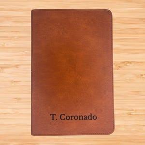 Personalized CSB Bible Christian Standard Bible - He Reads Truth Study Bible Journaling - Brown Faux Leather Custom Bible Cover