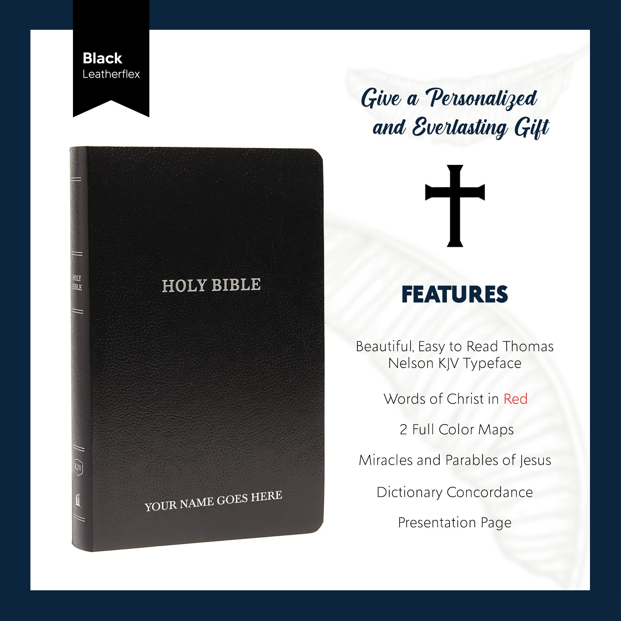 Personalized Bible King James Version KJV Custom Bible With Icon and 2 ...