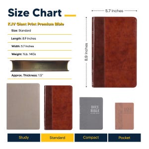 Personalized KJV Holy Bible Faux Leather King James Version Premium ...