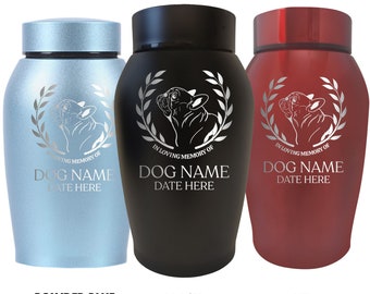 Custom Pet Urn for French Bulldog Ashes Personalized Dog Urn for Pet Memorial  Pet Cremation Urn Stainless Steel Airtight Customizable Lid
