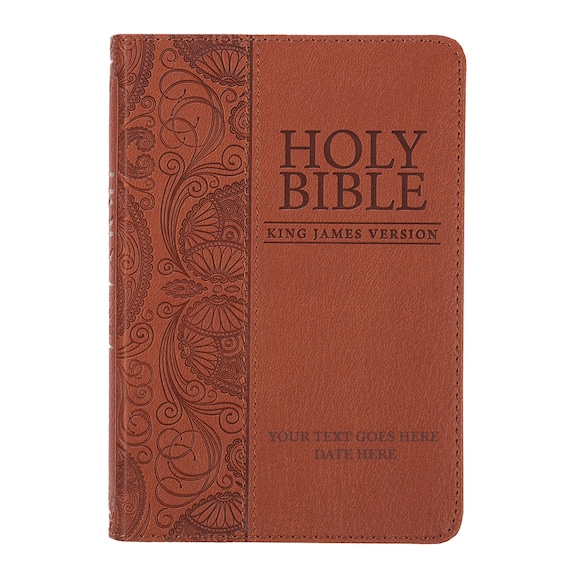 King James Version Bible Personalized KJV Holy Bible - Custom Engraved ...