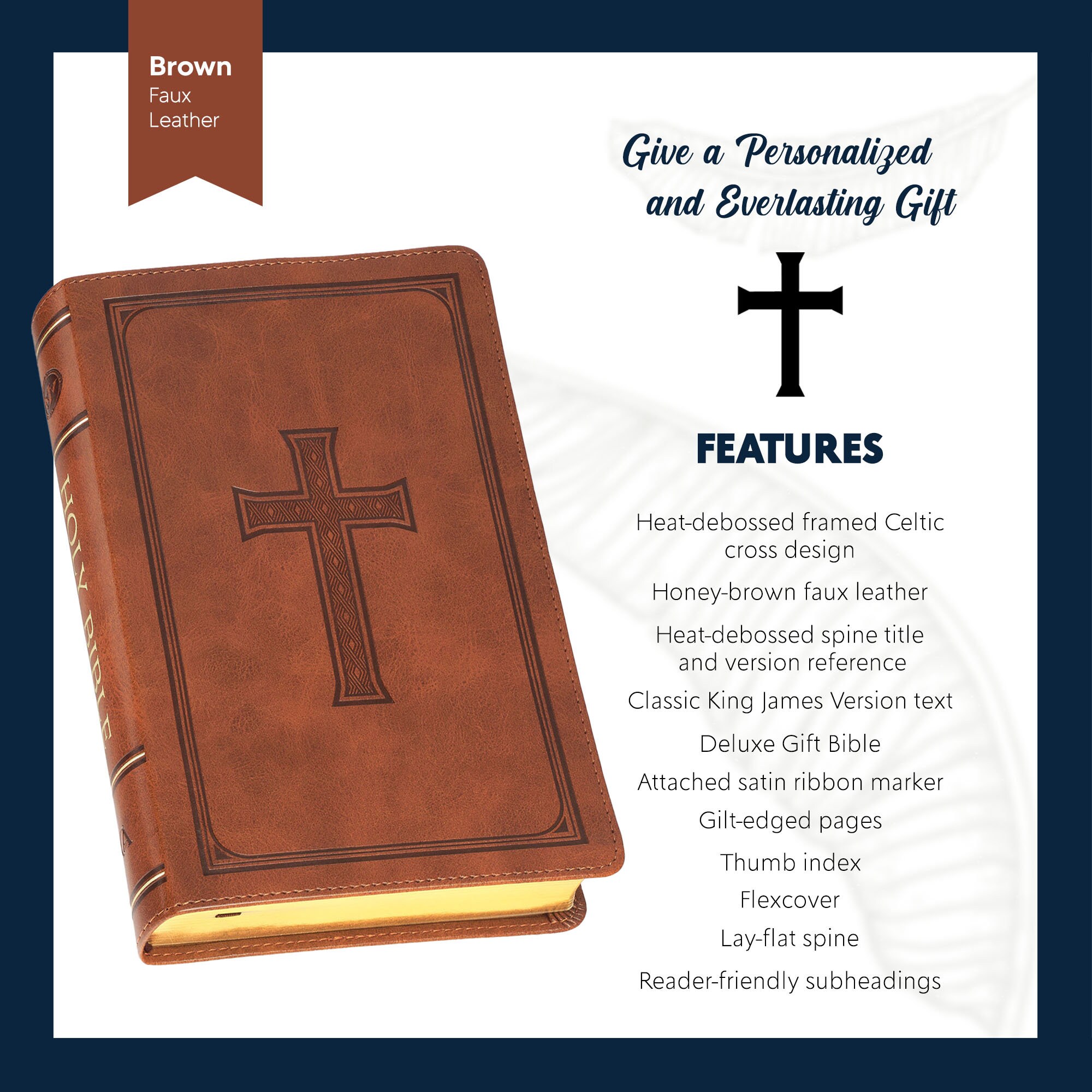 Personalized KJV Bible King James Version With Celtic Cross Design ...