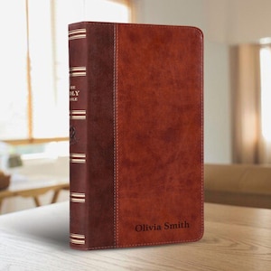 Personalized KJV Holy Bible Faux Leather King James Version Premium ...