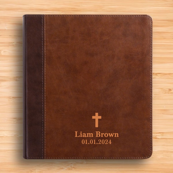 Leather Esv Study Journaling Bible Etsy