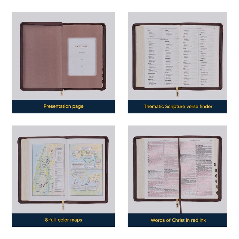 Personalized KJV Bible King James Version With Debossed Lion Face ...