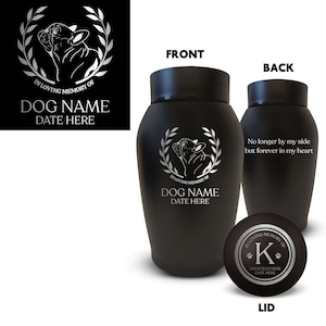 Custom Pet Urn for French Bulldog Ashes Personalized Dog Urn for Pet Memorial  Pet Cremation Urn Stainless Steel Airtight Customizable Lid