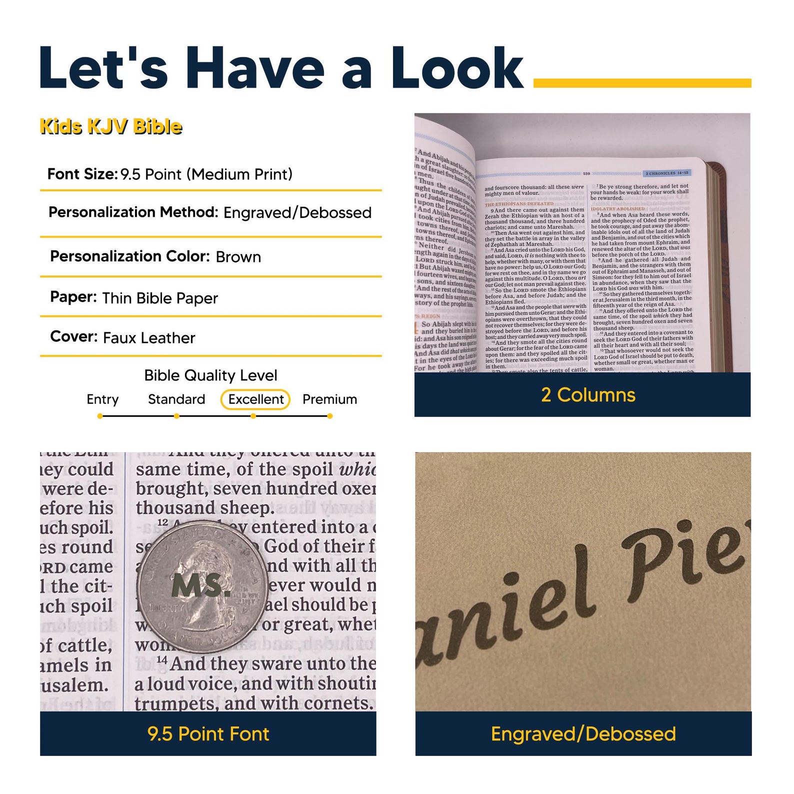 Personalized KJV Bible King James Version - One Big Story Kids Bible ...