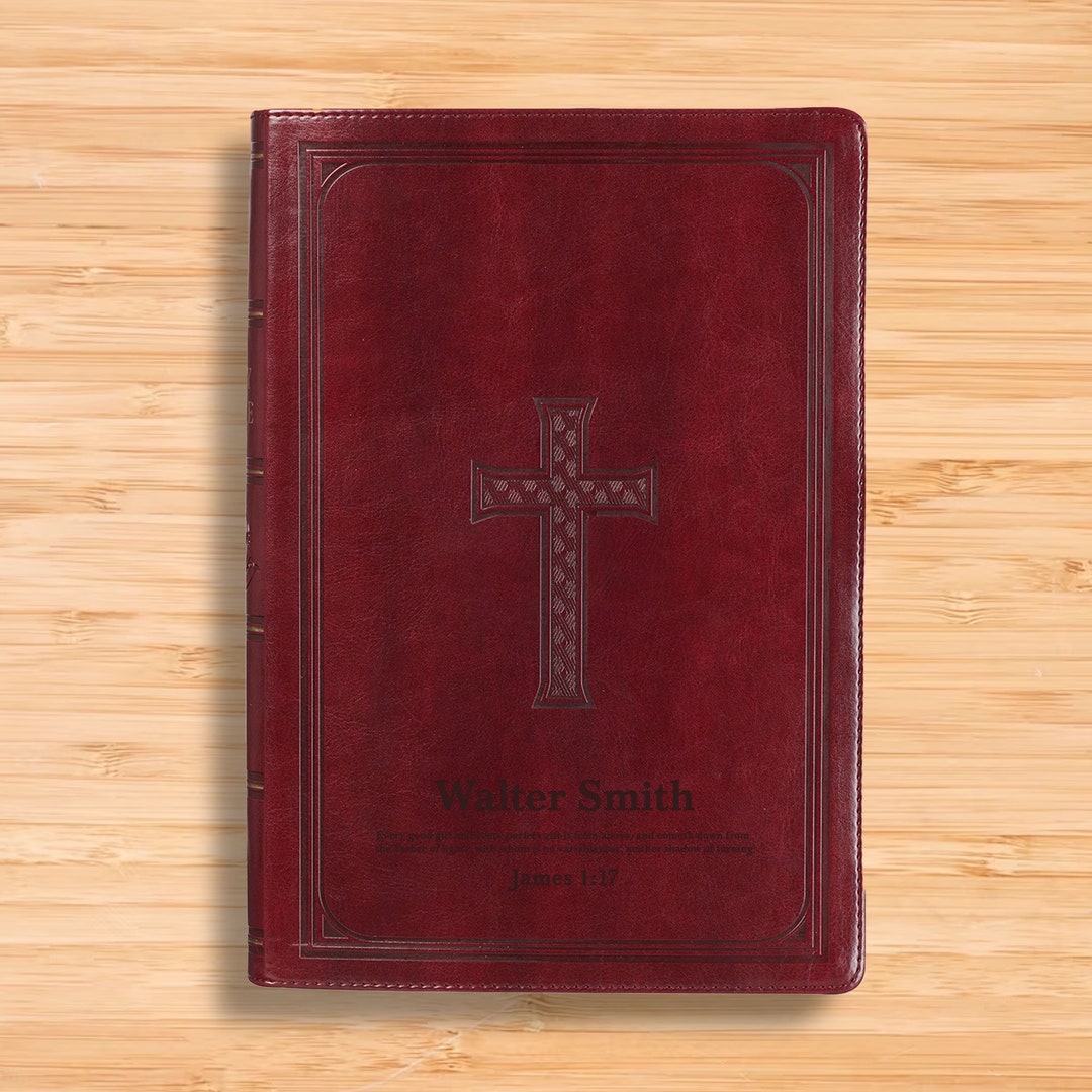 Personalized KJV Bible King James Version With St John's Cross, Giant ...