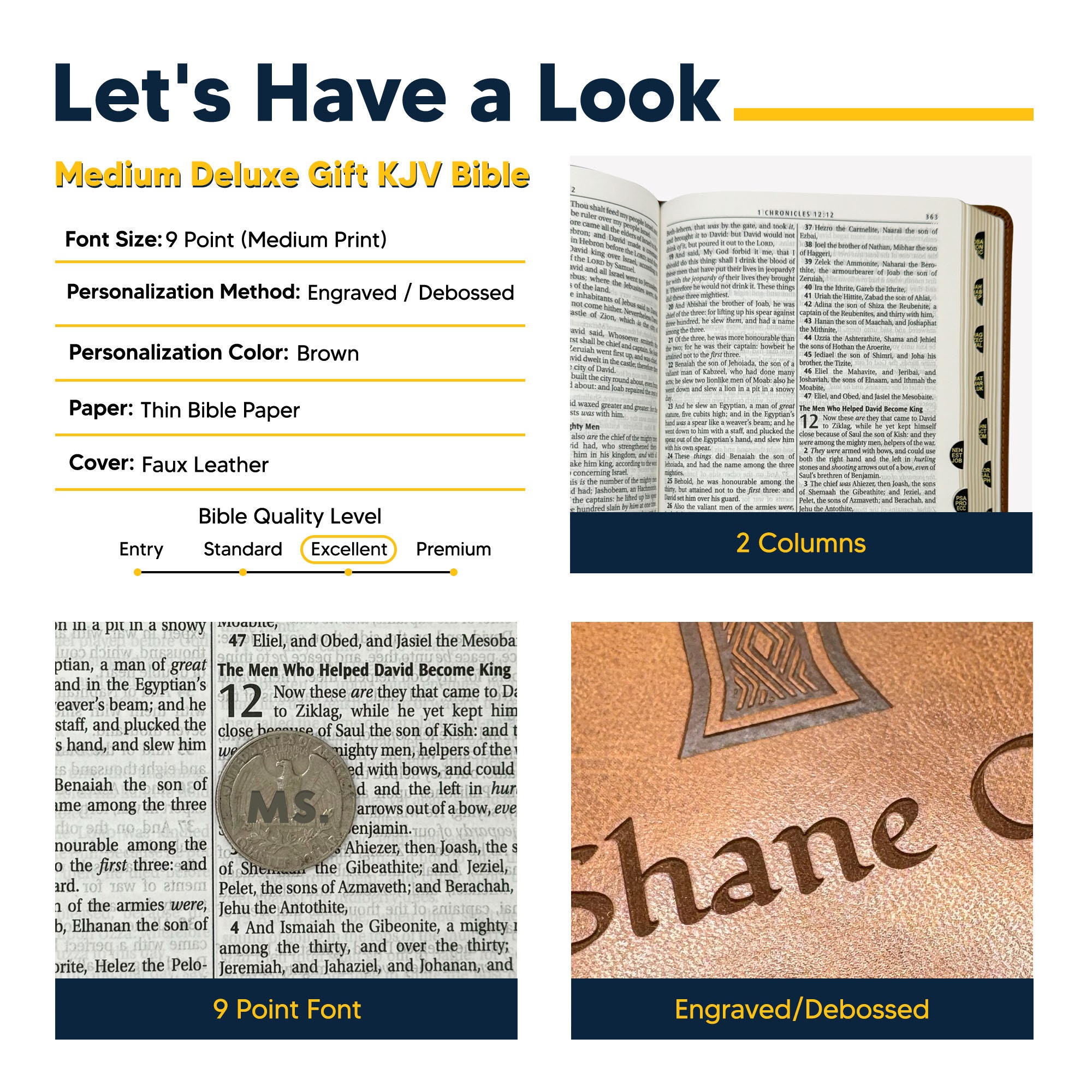 Personalized KJV Bible King James Version With Celtic Cross Design ...