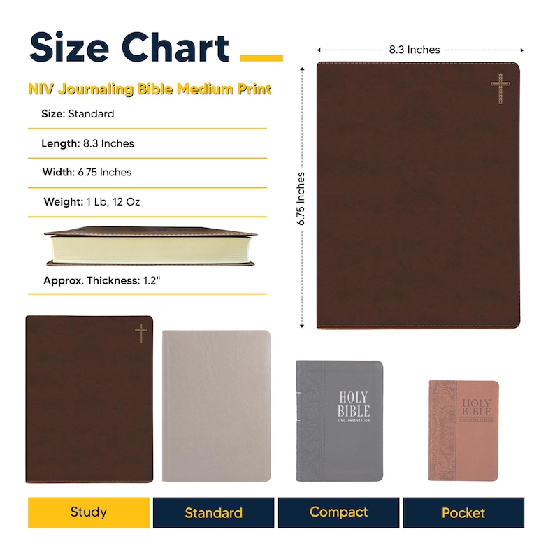 Personalized NIV Bible - Wide Margin Journaling Bible Engraved With ...