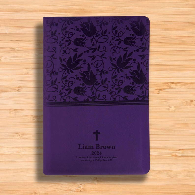 Personalized KJV Bible King James Version, Large Print Bible With Index ...