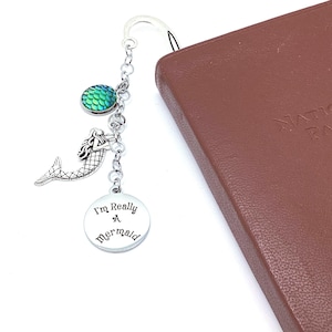 Mermaid Bookmark, I’m Really a Mermaid Bookmark, Ocean Bookmark, Summer Gift, Gift for Mermaid Lover, Gift for Book Lover, Summer Reading