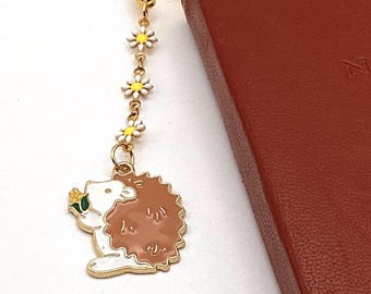 Hedgehog Bookmark with Daisy Chain