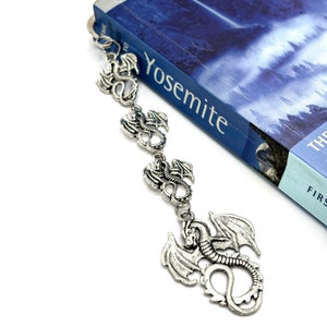 Dragon Bookmark, Fantasy Bookmark, For Reader, Gift for Book Lover, Gift for Bookworm, Gift for Dragon Lover, Stocking Stuffer, Book Hook