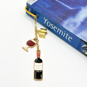 Wine Bookmark, Wine Bottle Book Hook, Gift for Wine Lover, Gift For Book Lover, Book Club Gift, Gift for Book Club, Stocking Stuffer