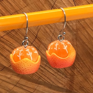 Orange Slice Earrings: Fun Resin Food Jewelry