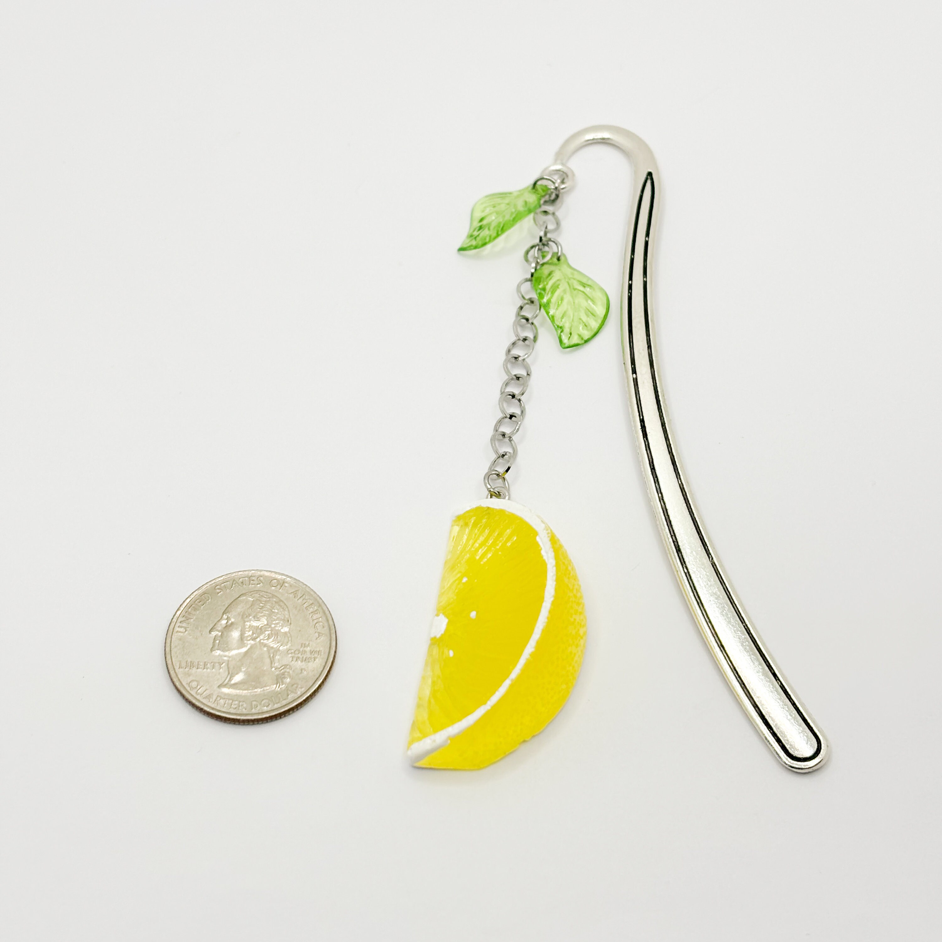 Lemon Bookmark, Book Hook, Fruit Bookmark, Book Accessory, Gift for ...