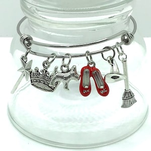 Wizard of Oz Charm Bracelet,  Wizard of Oz Jewelry, Wizard of Oz Gift, Book Jewelry, Movie Jewelry, Gift for Wizard of Oz Lover, Oz Gift