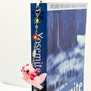 Axolotl Bookmark, Cute Axolotl Gift, Gift for Axolotl Lover, Kawaii Axolotl, Gift for Book Lover, Gift for Reader, Book Club Gift, Book Hook