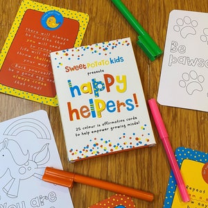 HAPPY HELPERS: ¡25 colores en tarjetas de afirmación!