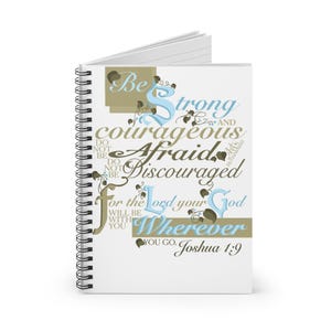 Cahier à spirales versets bibliques, journal chrétien, journal artistique biblique, agenda inspirant, carnet de notes religieuses