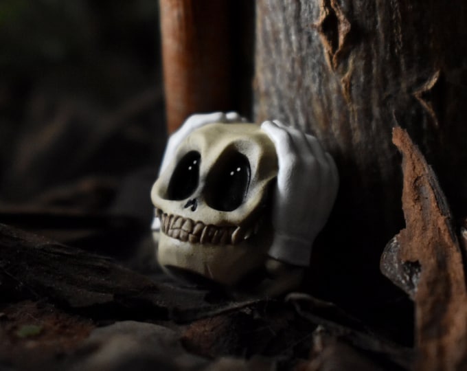 Featured listing image: Mr Bones " Dmk rubber" Artisan Keycap