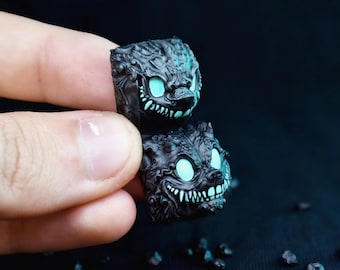 Mr Hunter & Mr Sharky Stormforge artisan keycap. Resin Artisans Keycaps set