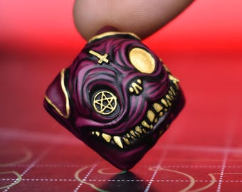 Mr Brutus Sacrifice &quot;GMK Red Samurai&quot; Artisan Keycap. Single print run. 1/1
