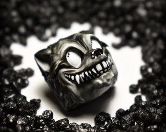 Mr Hunter &quot;The Wolf&quot; Keycap for Mechanical Keyboars, Resin Wolf keycap.