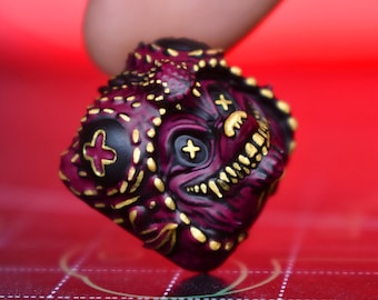 Mr Dragon Hunter &quot;GMK Red Samurai&quot; Artisan Keycap. Single print run. 1/1