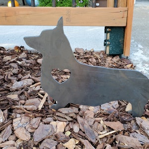 Corgi Metal Yard Sign