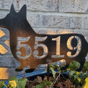 Custom Corgi Address Sign