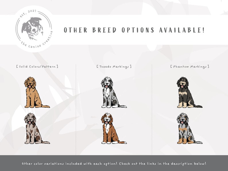 Parti Doodle SVG Sitting Dog SVG Bernedoodle SVG Etsy