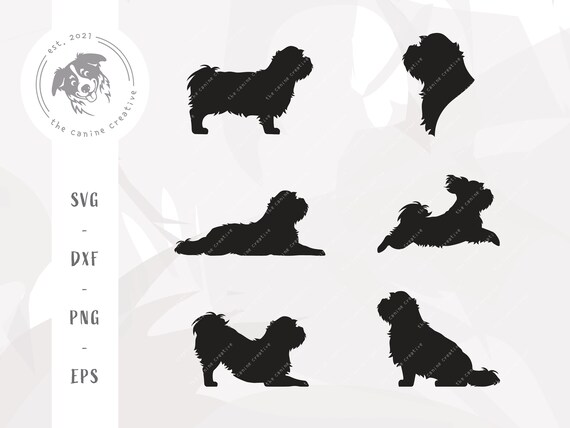 Shih Tzu SVG Bundle Dog Breed Silhouette SVG Shih Tzu - Etsy Canada