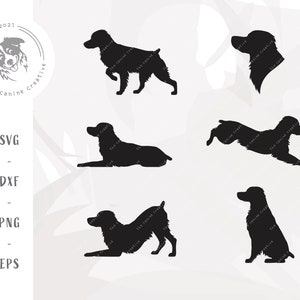 Pacchetto SVG cane Brittany, Brittany Spaniel Art, sagoma di razza canina SVG, clipart cane da caccia, arte stampabile cane puntatore, cane SVG per Cricut