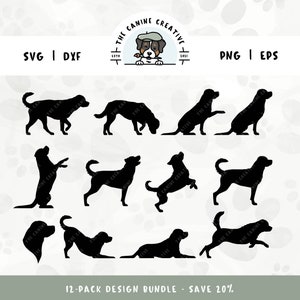 Natural Tail Rottweilers SVG Bundle, Dog Breed Silhouette, Rottweiler Clipart, Rottie PNG Design, Printable Art, Commercial Use Cut File
