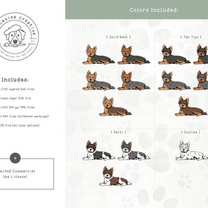 Yorkshire Terriers Clip Art, Yorkie SVG, Biewer Terrier PNG, Undocked ...