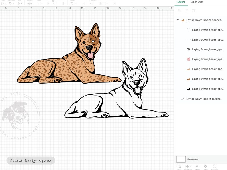 Heeler SVG, Dog Laying Down Design, Australian Cattle Dog Clipart, Blue Heeler Illustration PNG, Red Heeler Vector Design, Printable Dog Art image 6
