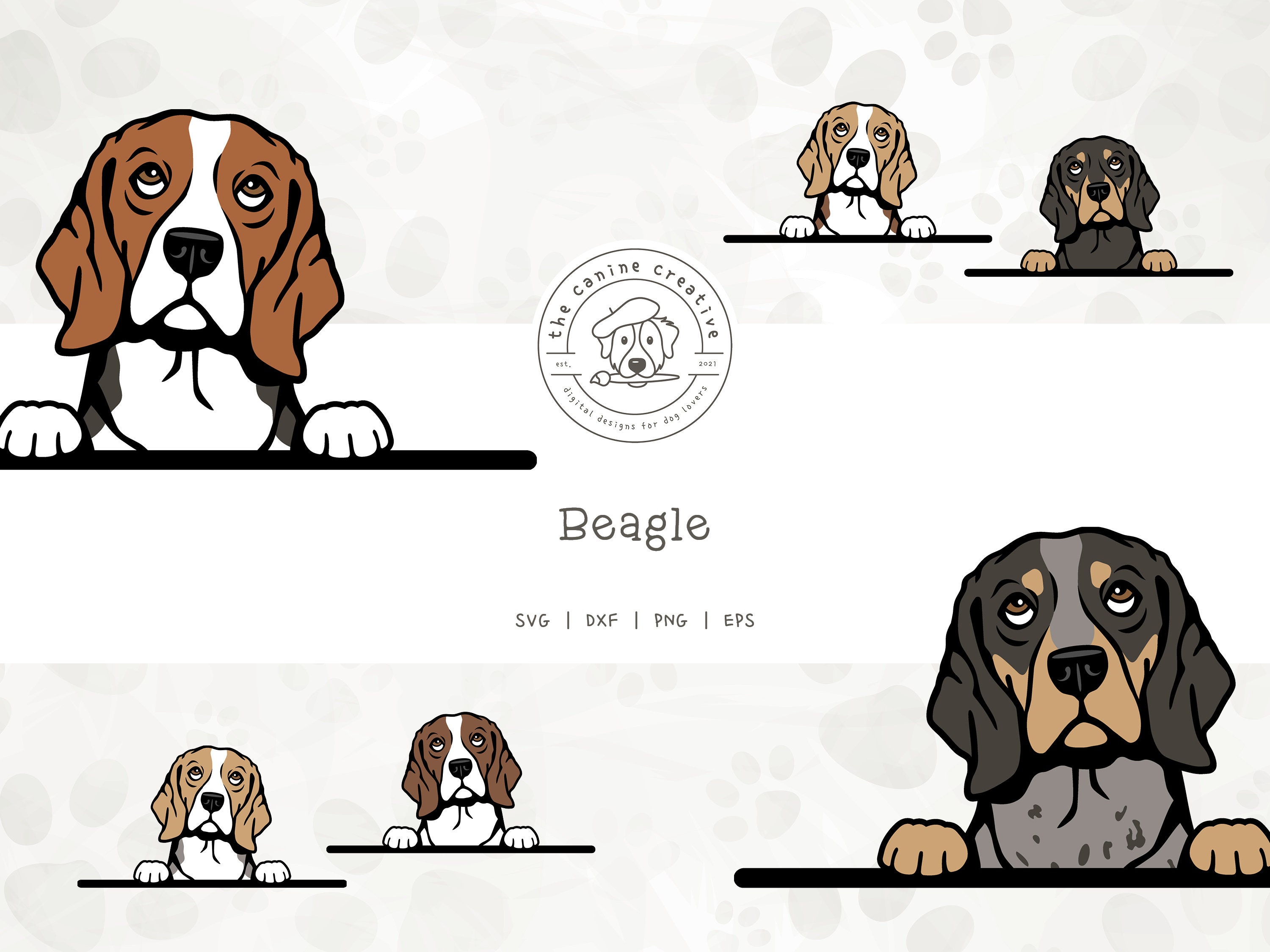 Buy Beagle SVG Beagle Png Peeking Dog Svg 1 Dog Breed Art Online in