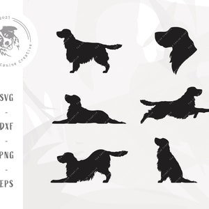 Long Tail English Springer Spaniel SVG, Spaniel Clipart, Dog Breed Silhouette PNG, Hunting Dog SVG, Dog Printable Art, Cricut Cut File